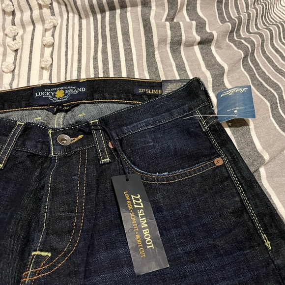 RARE LUCKY 🍀 BRAND NEW W/ TAGS 🏷 227 SLIM BOOT 28x34 JEANS - Picture 4 of 11